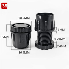 Plastics Adjustable Table Feet Levelling Height Tube Cover End Cap Plug Inserts