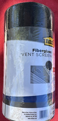 MD Fiberglass Vent Screen Mesh Louvers & Soffits Charcoal 8in x 100ft 14191