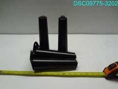 QTY=4: BLACK WOODEN TABLE LEGS 8-3/4″ L WITH 5″ METAL PLATE