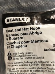 Lot Of 4 National Hardware N830162 Coat & Hat Hooks 2-7/8″ Satin Nickel Finish