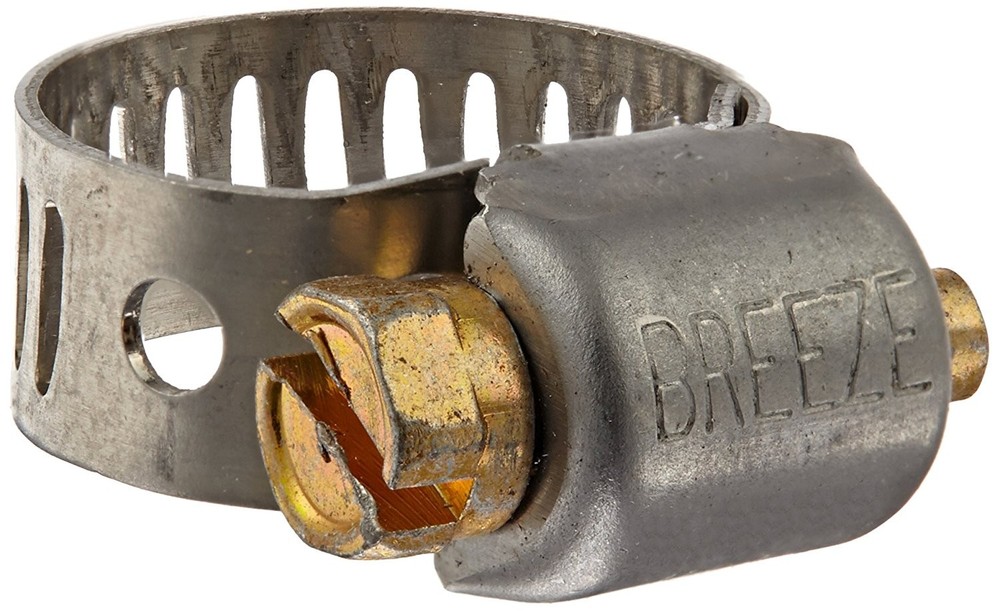 Breeze Mini Stainless Hose Clamp, SAE Size 4, 7/32″- 5/8″ D, 5/16″ W (10pk)