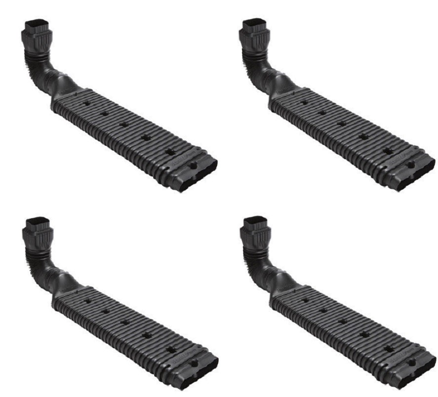 (4) ea Amerimax 4601 46″ Stealthflow Low Profile Downspout Extension Kits