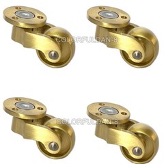 4PCS New 1″ Solid Brass Caster Wheel Stool Sofa Chair Feet Leg Furniture Castors