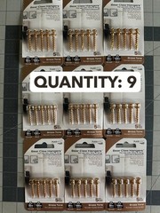 9-pack lot National Hardware N260-132 Bearclaw Drywall Hanger Screw Brass 30LB