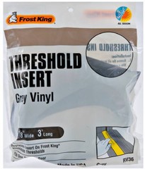Vinyl Insert for Aluminum Threshold, Gray, 36 In. – RV/36H