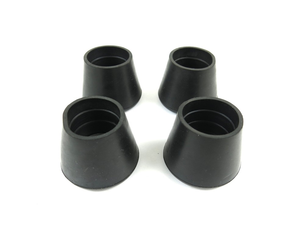 4pc 1-1/4″ Black Rubber Furniture Leg Tips