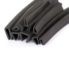 Rubber U Channel Edging Trim, 0.5mm-60mm, Seal Strip, Edge Protector with Slot