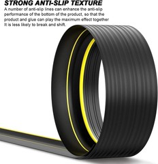 Jin&Bao Universal Garage Door Threshold Seal Strip 20FT Kit, 20 Feet, Yellow