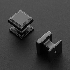 30Piece Cabinet Knobs Kitchen Drawer Pulls Solid Zinc Durable Easy Install Black