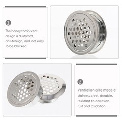 10pcs Wardrobe Mesh Hole Stainless Steel Louver Ventilation Cover Set