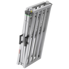 Work Platform, 4 Gear Adjustable Height, Folding Alloy Steel Step Ladder, Portab