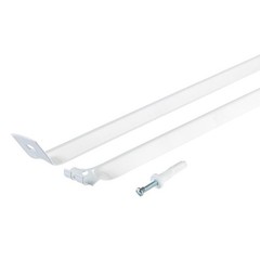 Rubbermaid White Steel Support Brace 12 L x 22.8 H x 5 W in. with Drive Pin