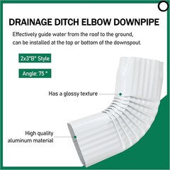 High-Quality 2×3″B Gutter Downspout Elbow – Easy Installation, Superior Drainage