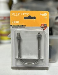 6 Pack Of 5/16×2″ SS U Bolt -N100-375 Stainless Steel National Hardware