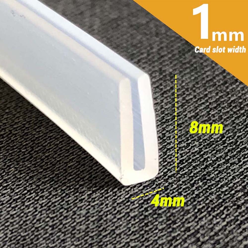 Slot width 4mm~ 20mm Silicone Rubber U-Shape Sealing Strip U Channel Edging Trim