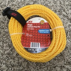 Ace Rope 71871 Twisted Poly Pro 6mm X 15.24m