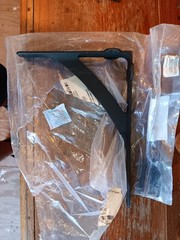 Signature Hardware Classic Iron Shelf Bracket 7-3/8″x10″ – Black Powder Coat