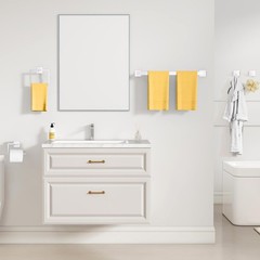 Yacvcl 5-Piece Bathroom Hardware Accessories Set 23.6 Inch Towel Bar Set Modern
