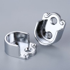 2Pcs Wardrobe Clothes Tube Support Fit Dia 19mm/0.74inch Rail Rod Bracket Pole