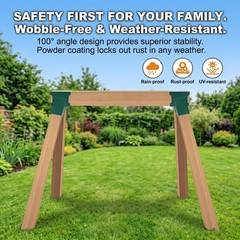 Origle A-Frame Swing Set Bracket Kit 2-Piece Wood Swing Hardware For Outdoor