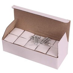 Akstore 10 Pcs Crystal Glass Cabinet Knobs 30mm Diamond Shape Clear-Silver