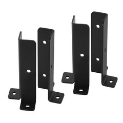 4 Pack Adjustable Post Base Brackets Heavy Duty Steel Fence Deck Wood Post Ancho