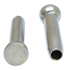Set 10 PC Hand-Crimp Stemball Swage Stainless WOOD POST 1/8 inch Cable Railing