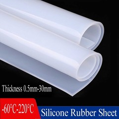 Soft Silicone Rubber Sheet Clear Translucent High Temp Mat Plate Various Size