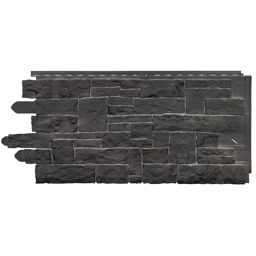stone SK Stacked Stone (20.3 In. X 45 In.) Stone Siding in Onyx (10 Panels per B