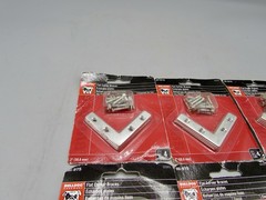 NIP Lot of 6 Bulldog Flat Corner Brace, Hardware 2 in. Zinc Plated Steel HI-975