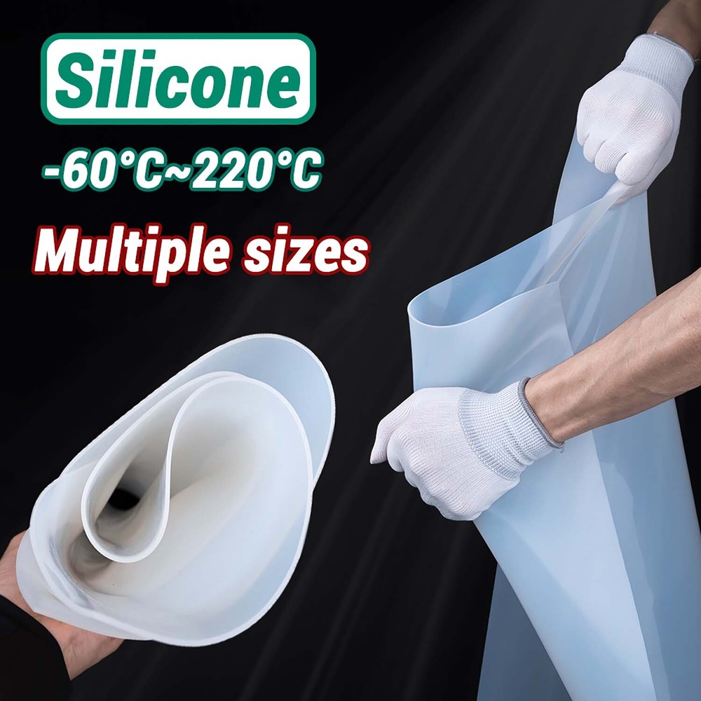 New 0.5mm-50mm Thicknes Silicone Rubber Sheet Clear High Temperature Resistance