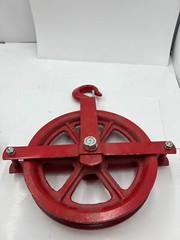 Gin Block Pulley 10″ Lifting Scaffolding Hoist Post Galvanized Steel Heavy Duty