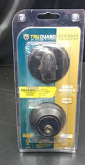 Tru Guard Single-Cylinder Deadbolt, Aged Bronze