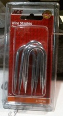 Ace 5301122 Wire Staples Zinc Plated 2 1/2″ FREE SHIPPING