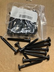 LVSL0006BL 3″ Lifetime Vinyl Shutter-Lok’s Black 100/ Count