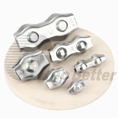 Simplex Duplex Wire Rope Clamps Thimble Clips 2mm-10mm 304 A2 Stainless Steel