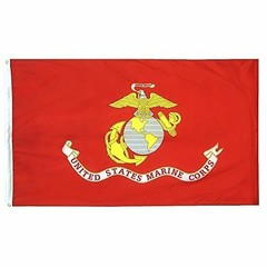 Sturdy Canvas Polyester U.S. Marine Corps Military Flag w/ Brass Grommets 3’x5′