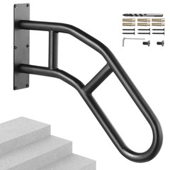 Handrails for Outdoor Steps, 29″ Length Wall Mount Safety Railings for 1-3 Steps