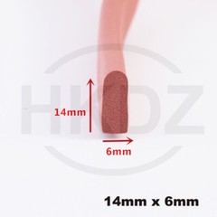 Red Silicone Foam D Profile Oven Cooker Door Seal Replacement Gaskets Strip