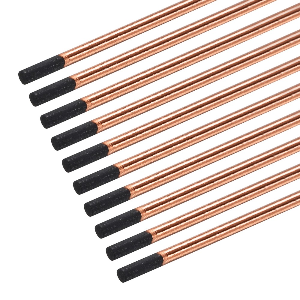 10pcs 9mmx355mm Carbon Arc Air Gouging Rods Copper Graphite Electrode Rods