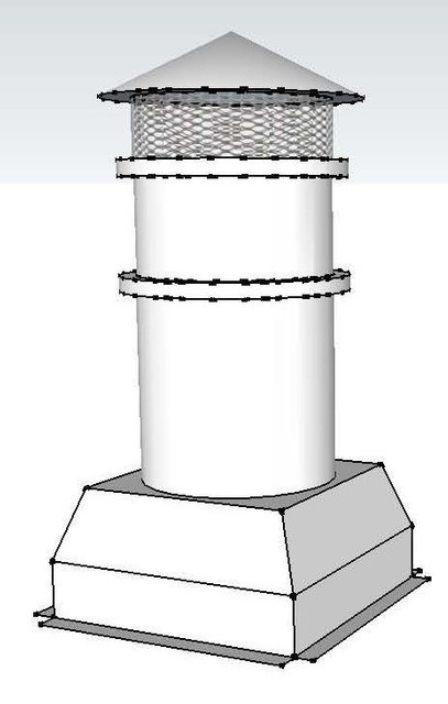 Guardsman Kynar Colored Metal Chimney Pot
