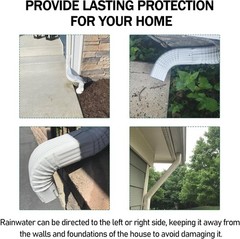 Durable 90° Gutter Downspout Elbow – Aluminum 2×3