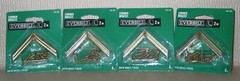 Everbilt 2-inch corner braces with screws. 4 packs of 4 braces & screws.