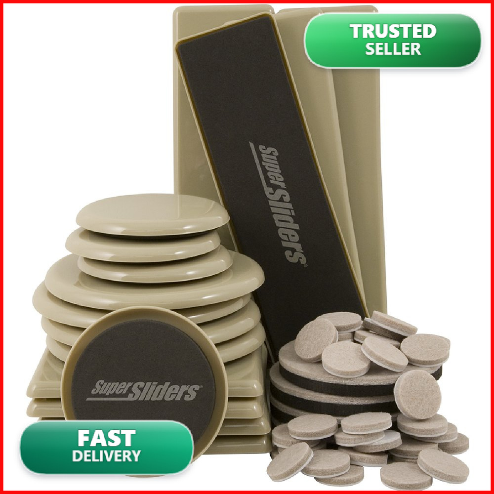 Super Sliders 4912895N Reusable Furniture Moving Kit For All Floor