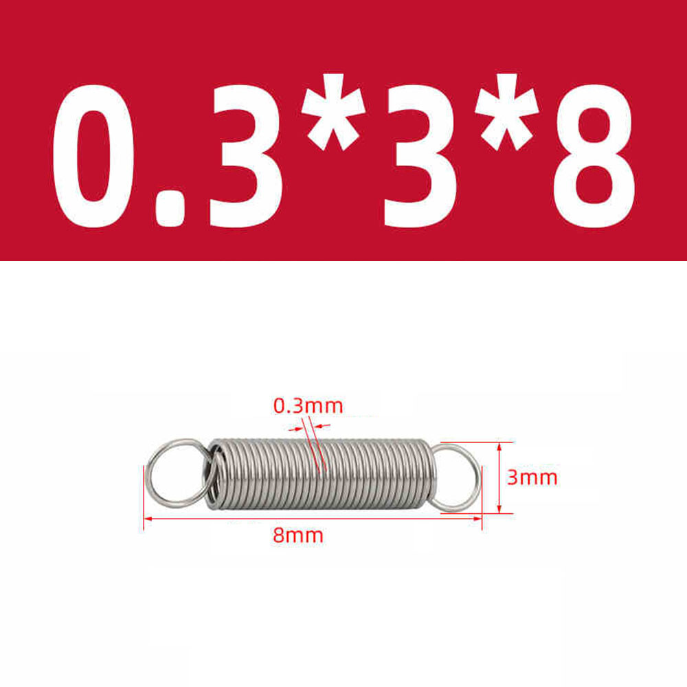 With hook 304Stainless steel Extension Tension Expansion Compressed Coil Springs