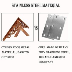 20Pcs Stainless Steel Flat Bracket Mending Plate, 4″x2″ Bracket Joining Plate…