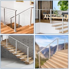 10 Pack 1/8 Cable Railing Hardware Kit for Metal Post T316 Stainless Steel