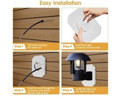Siding Mounting Kit8141DBL Light Mounting Block with Built-in Box for 1/2 inc…