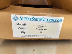 NEW Alpine Pad Style Colonial Red Snow Guard Model PD30AL51 Aluminum #1047