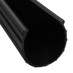 Garage Door Weather Stripping Bottom Rubber Seal Replacement for 10 ft, Black